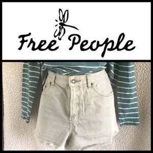 Free People 2” Inseam Summer Frayed Hem Denim Shorts #31